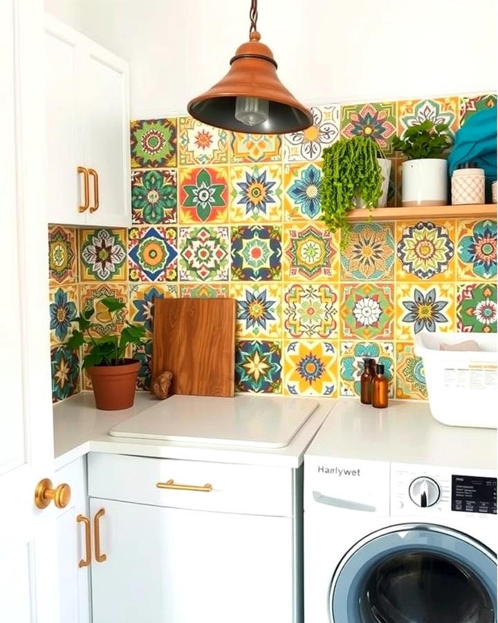 Patterned Tile Backsplash