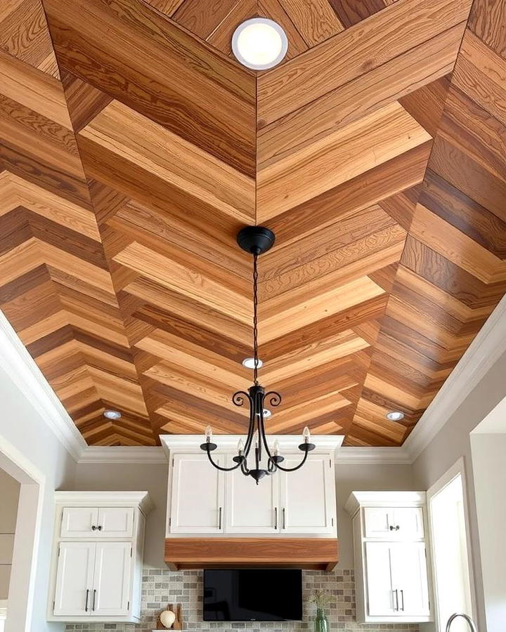 Patterned Wood Ceilings for Artistic Flair