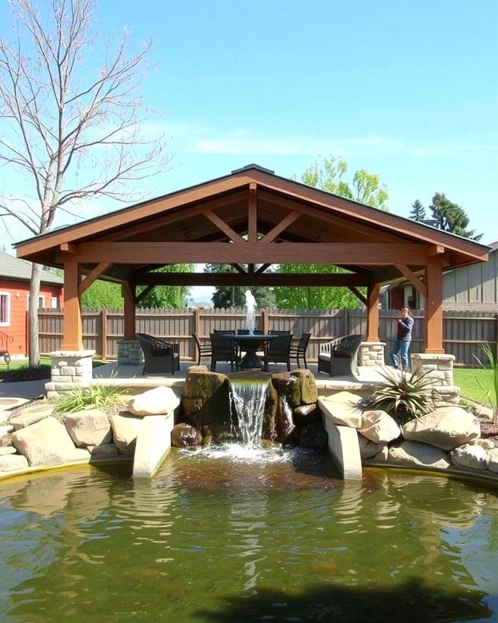 Pavilion with Water Features