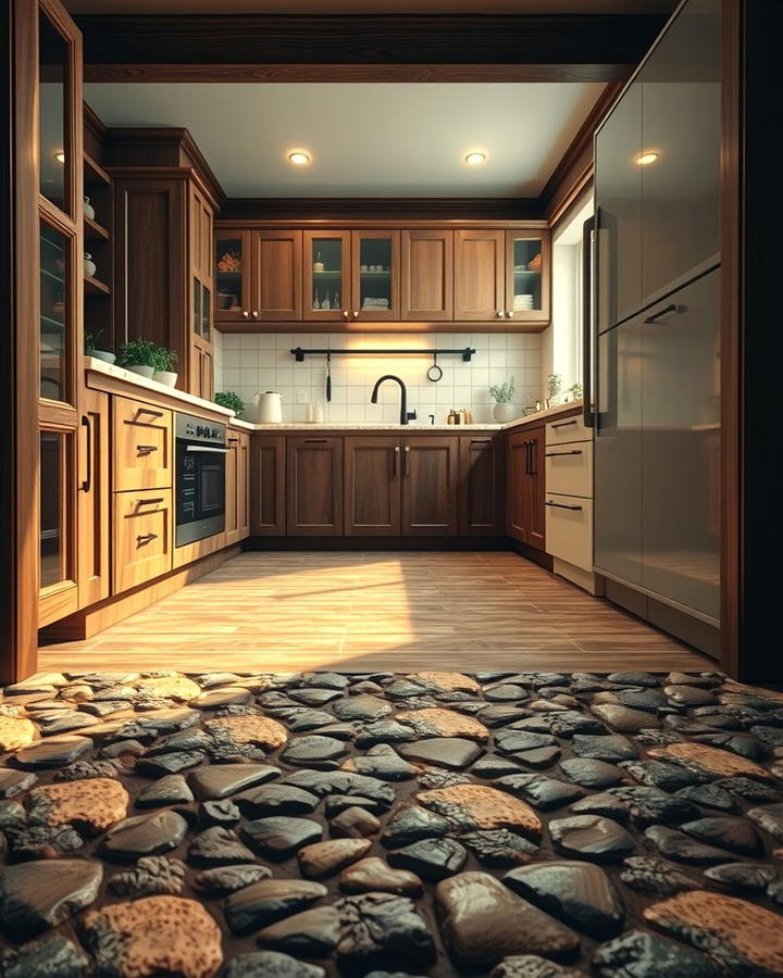 Pebble Stone Flooring for Natural Charm