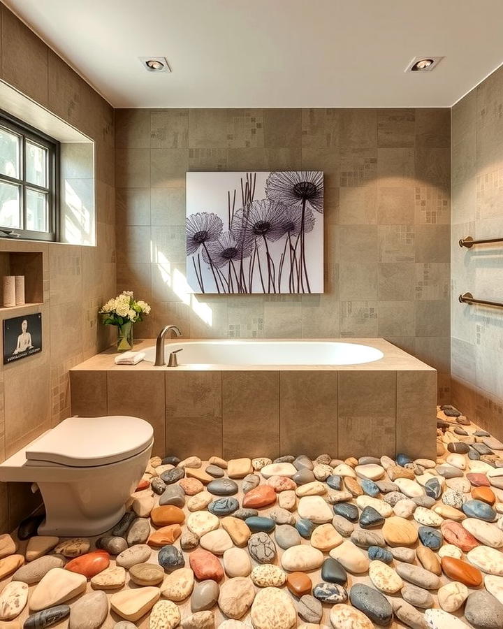 Pebble Stone Shower Floors for a Spa Like Feel