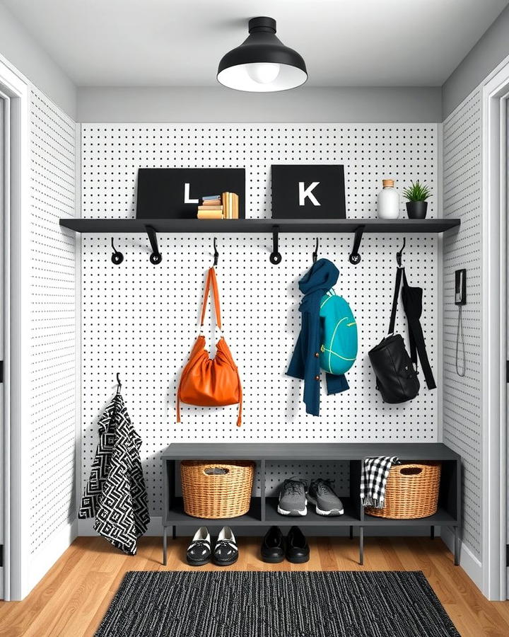 Pegboards for Customizable Storage