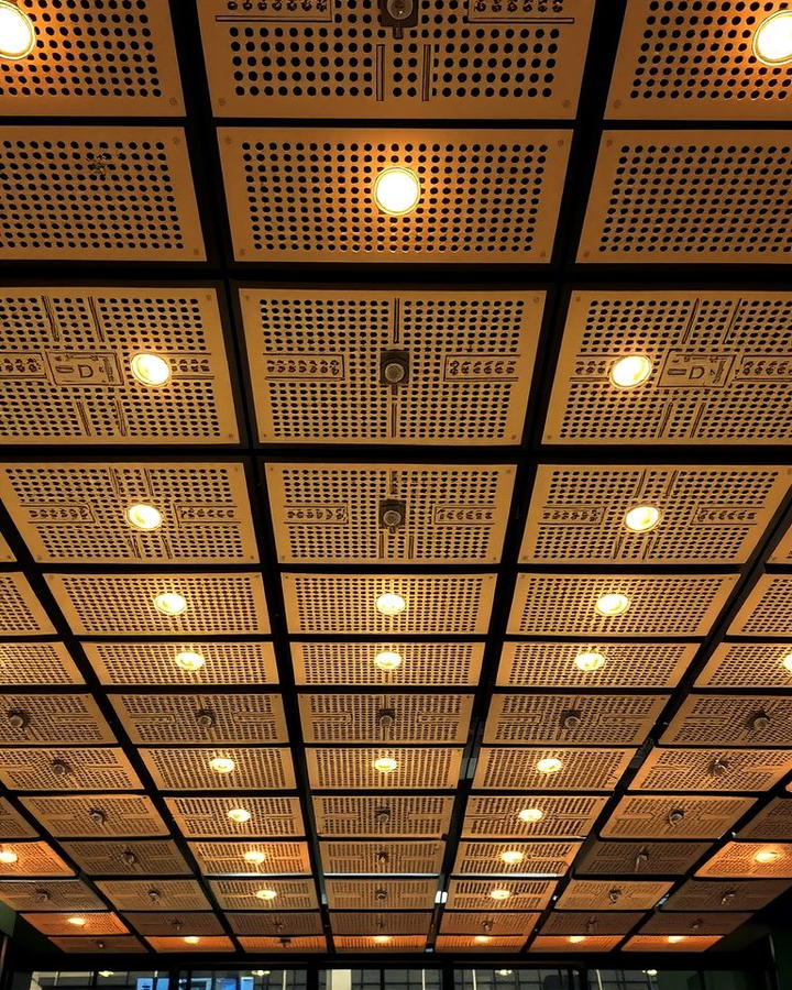 Perforated Ceiling with Backlighting