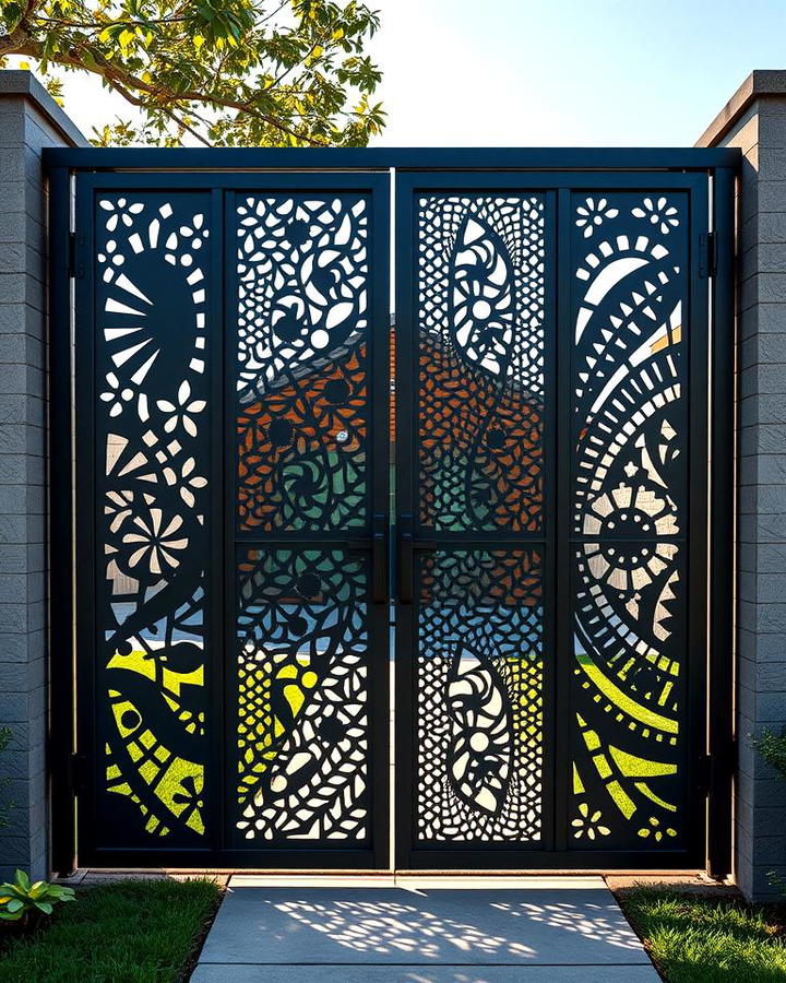 Perforated Metal Gate