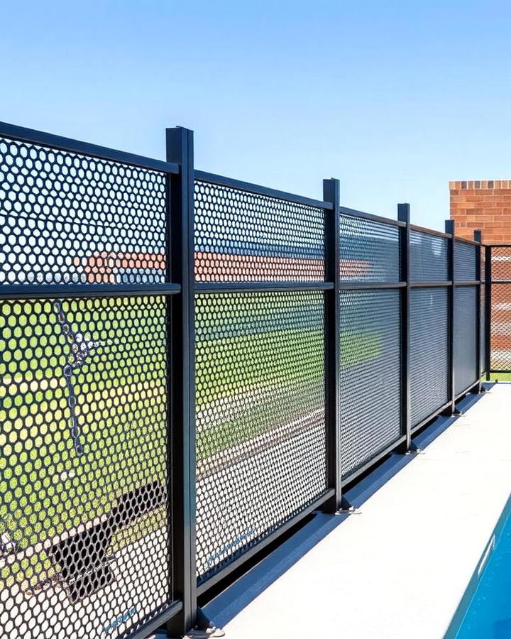 Perforated Metal Railings for a Modern Edge