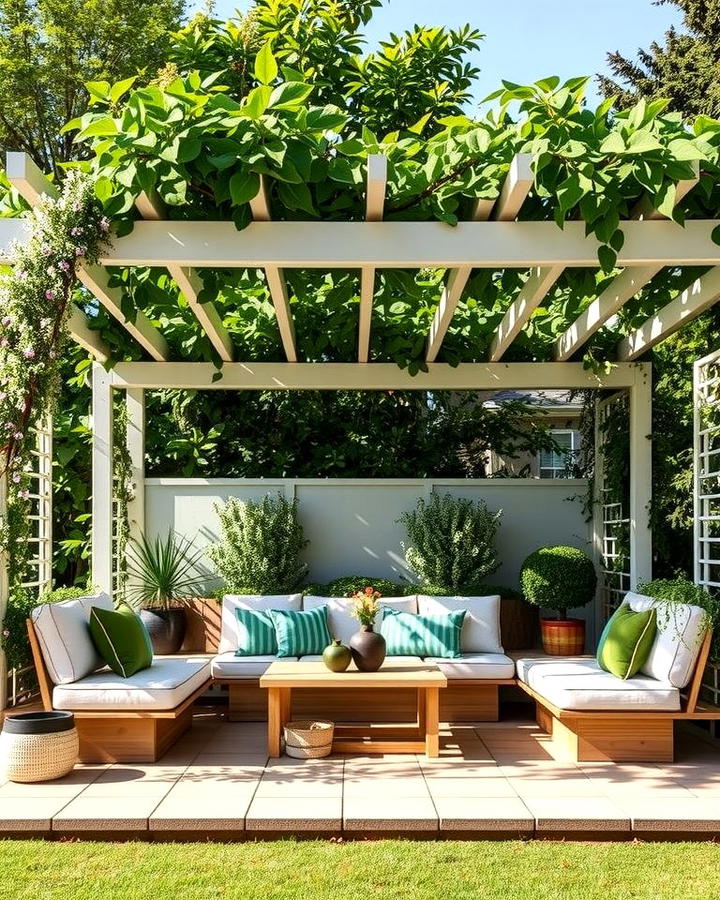 Pergola Covered Seating Nook