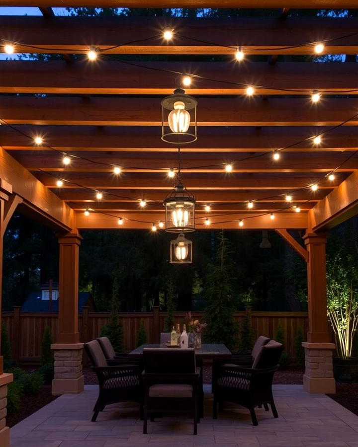 Pergola Lighting for Stylish Outdoor Dining