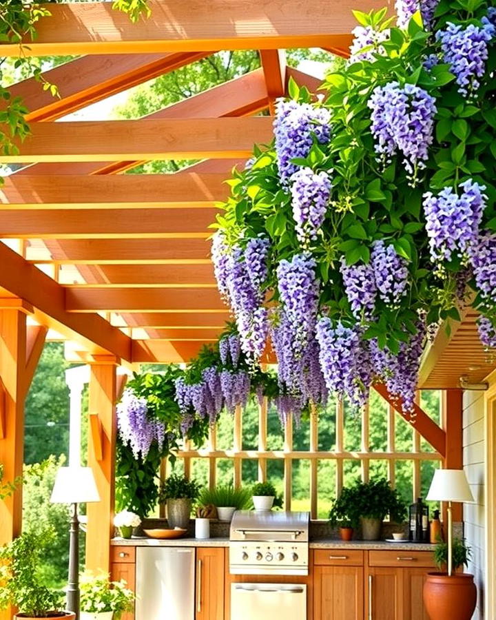 Pergola Roof for an Airy Feel