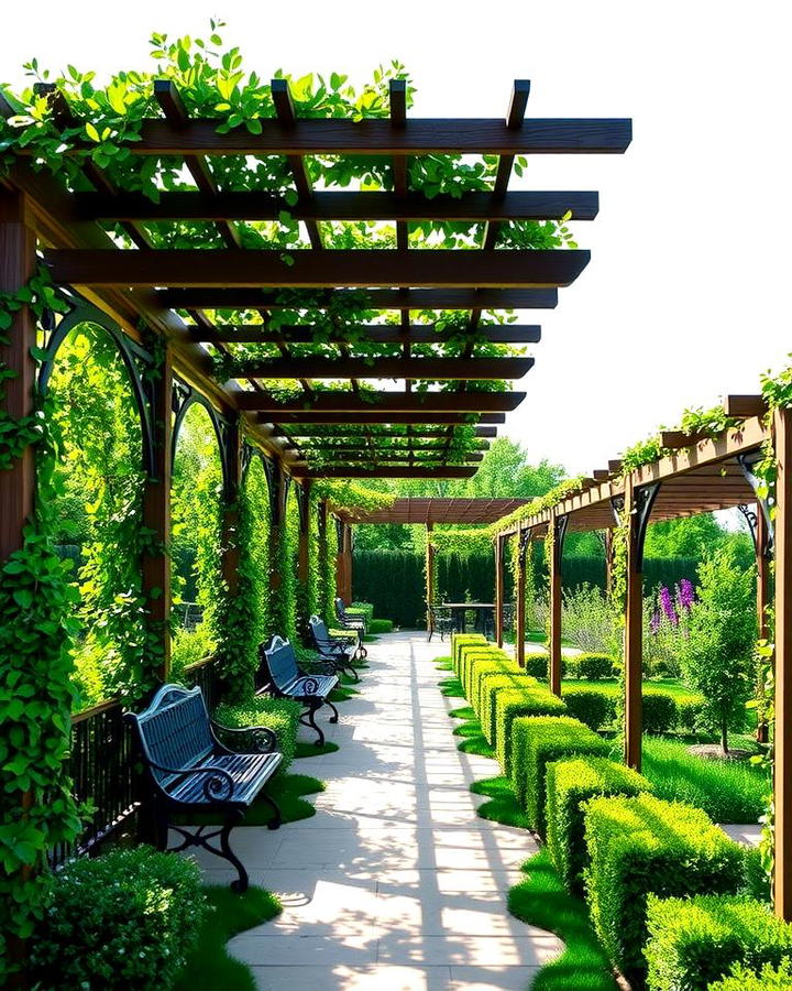 Pergola Seating for Elegance