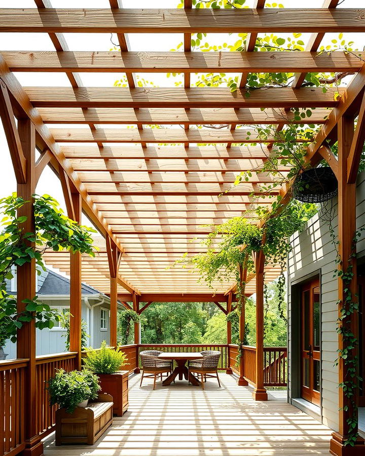 Pergola Style Deck Cover