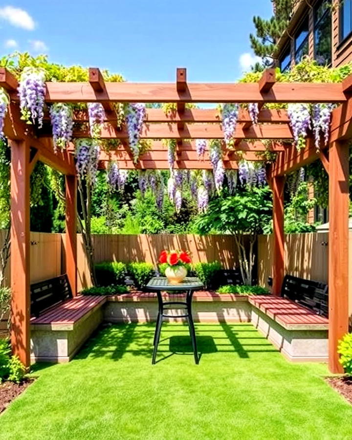 Pergola With Built in Seating