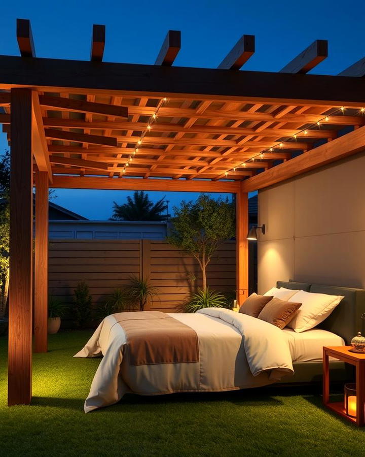 Pergola with Built In Lighting
