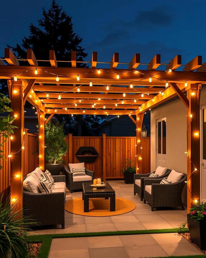 Pergola with Integrated Lighting