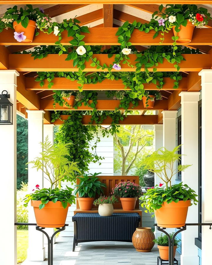 Pergolas with Built in Planters