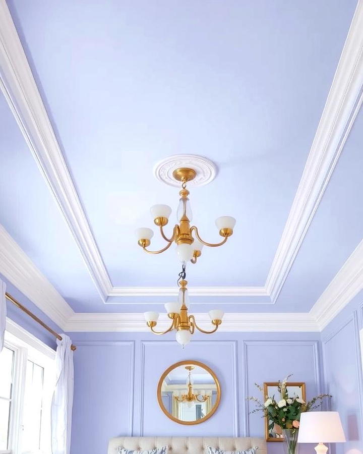 Periwinkle Ceiling for Subtle Drama