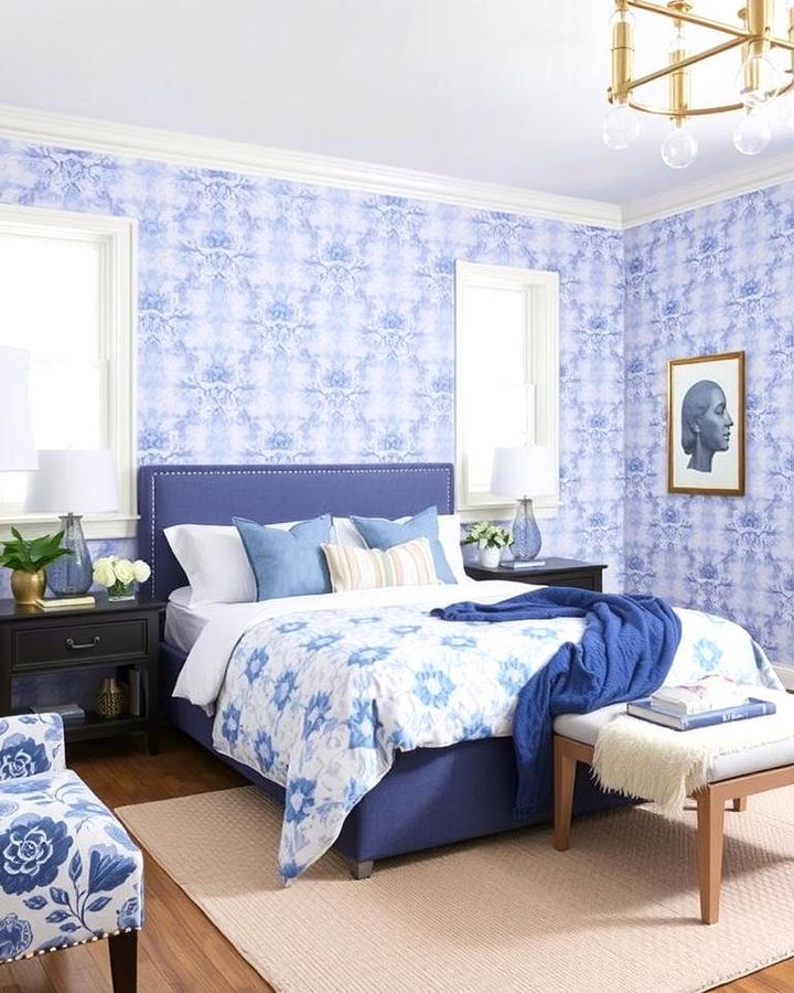 Periwinkle Wallpaper for a Bold Statement