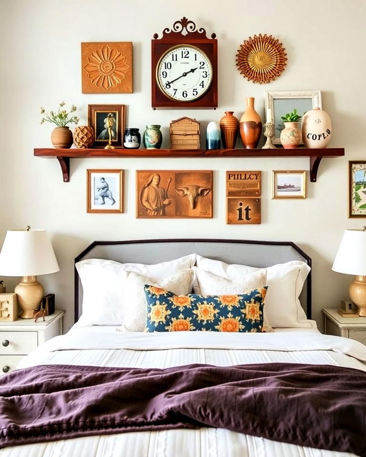 Personal Decor Accents in Eclectic Bedroom