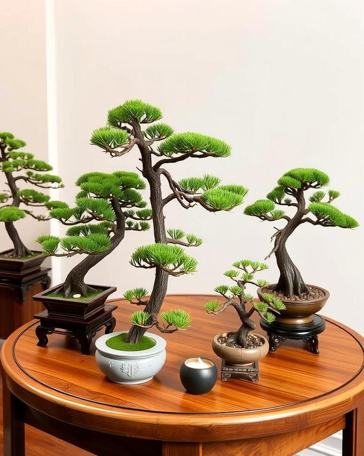 Pine Tree Bonsai Display