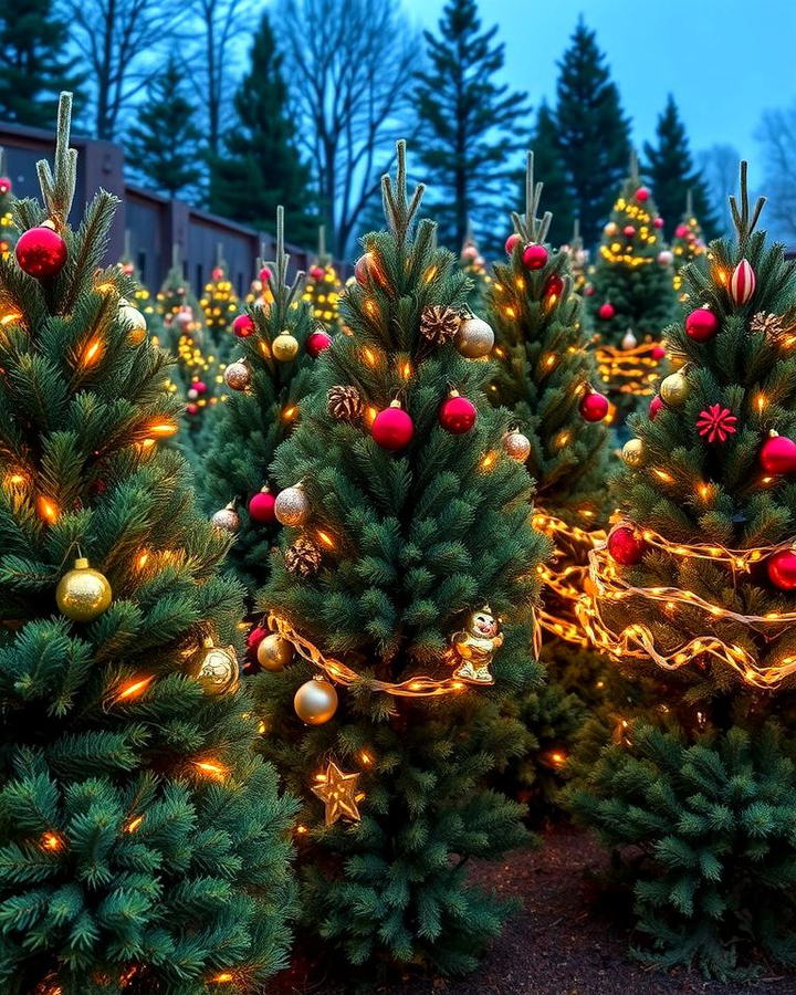 Pine Tree Christmas Grove