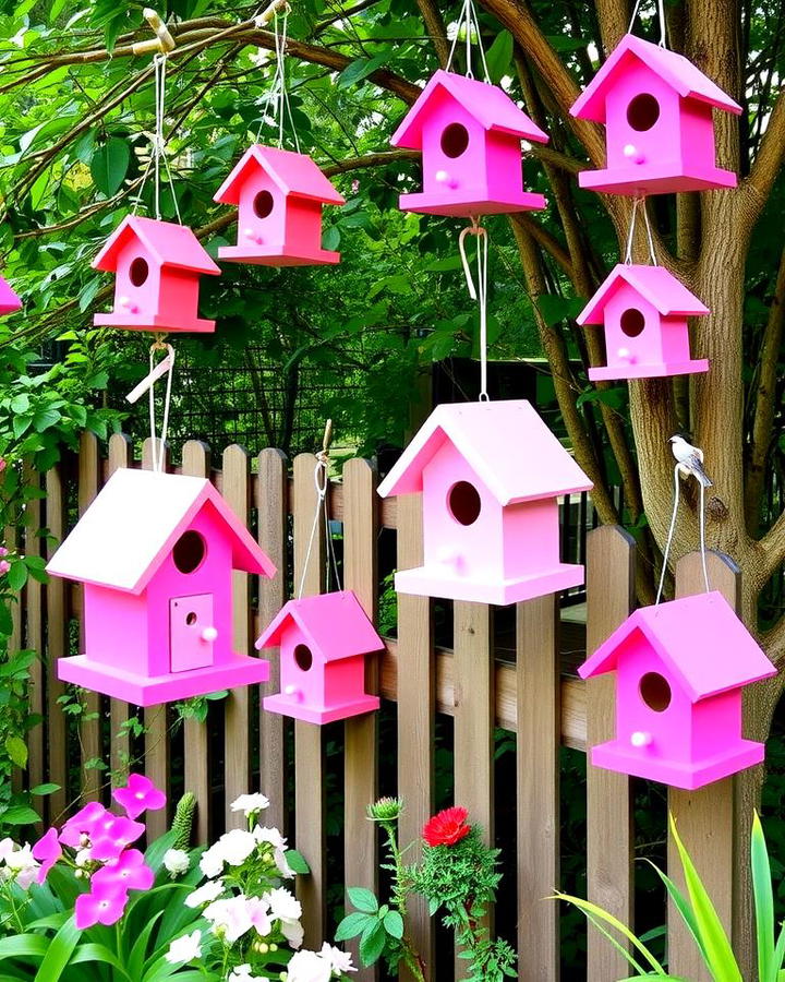 Pink Birdhouses