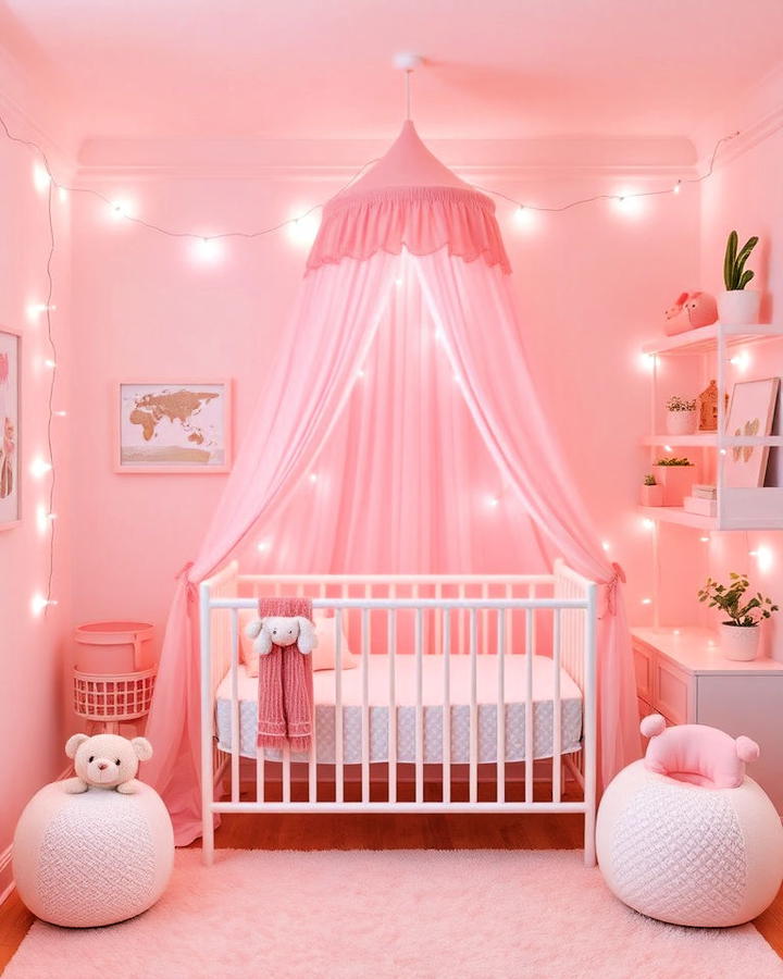 Pink Fairy Lights for Nursery