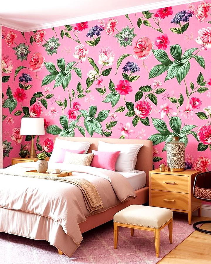 Pink Floral Wallpaper