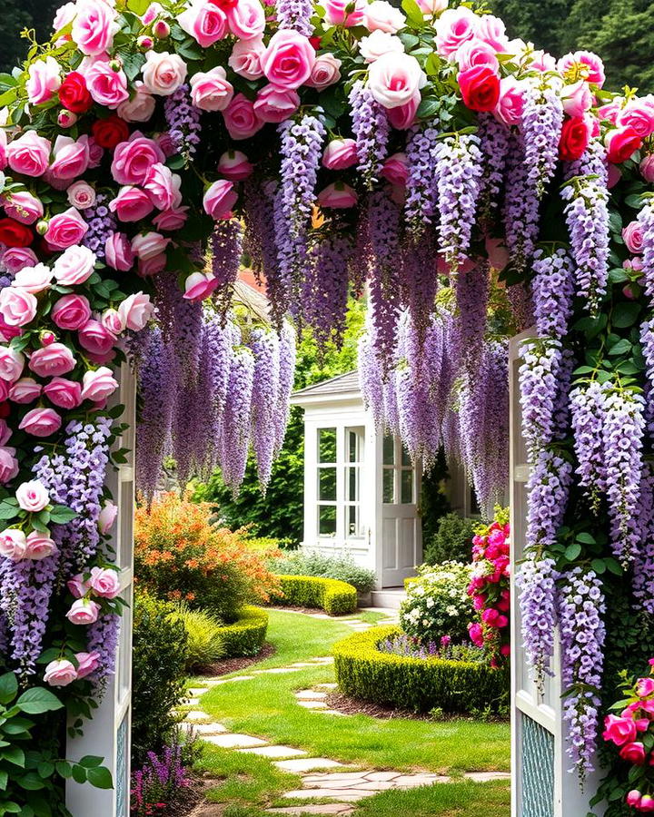 Pink Flower Archway