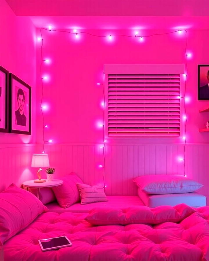 Pink LED Lights for a Modern Glow