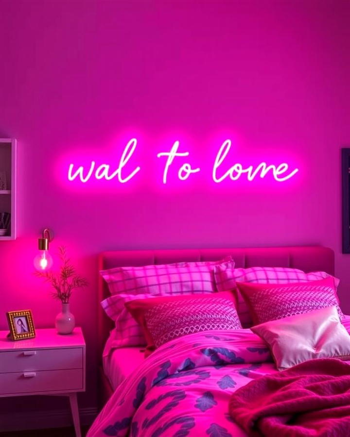 Pink Neon Wall Sign