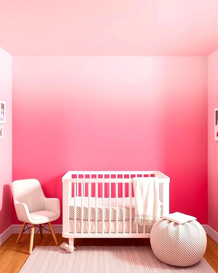 Pink Ombre Walls