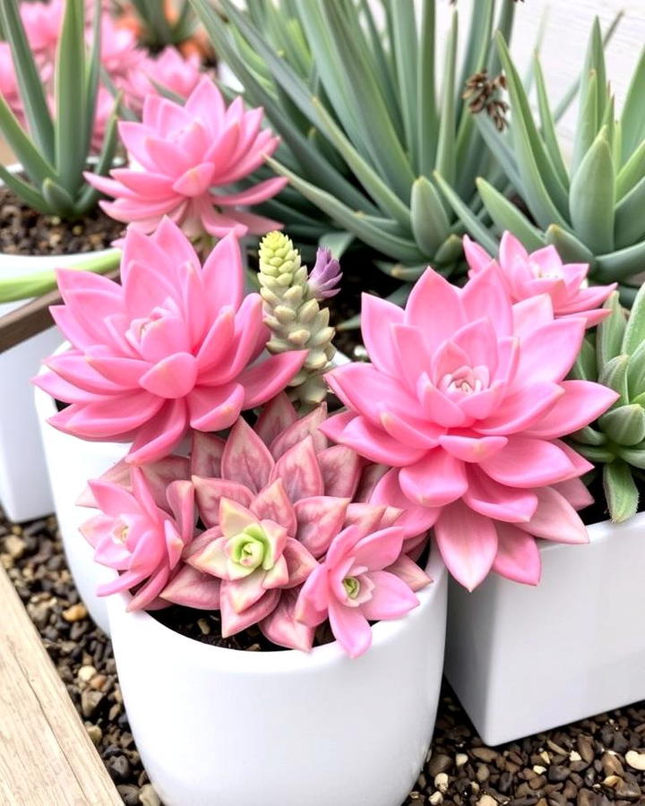 Pink Succulent Arrangements