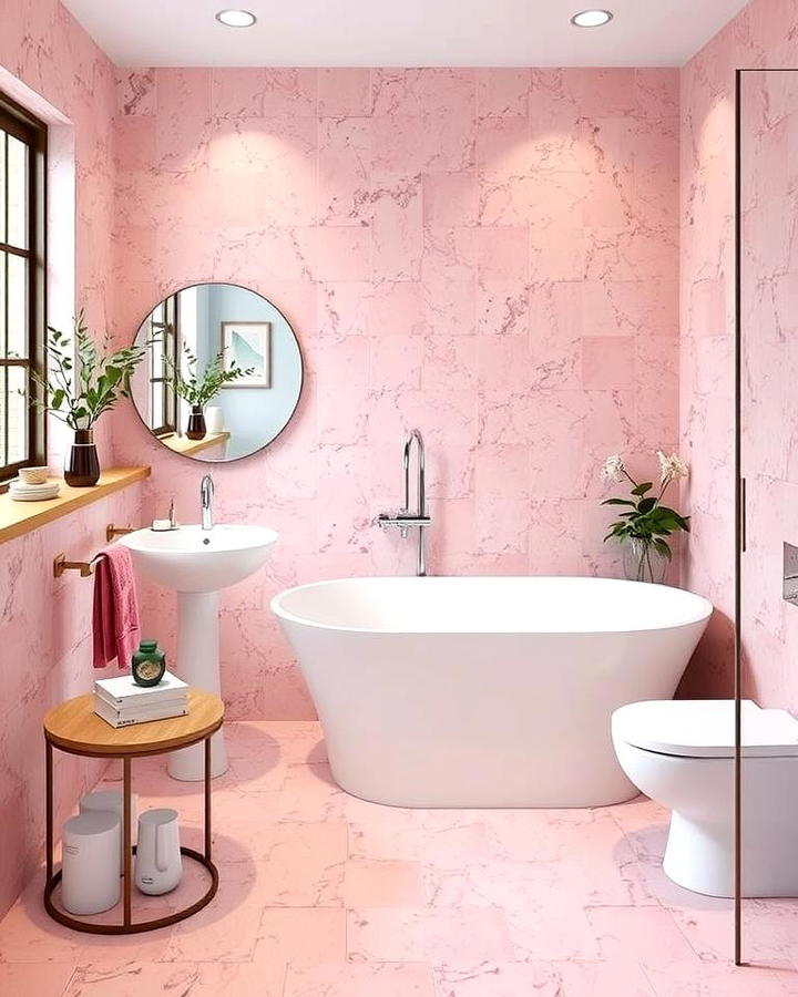 Pink Terrazzo Tiles for a Trendy Statement