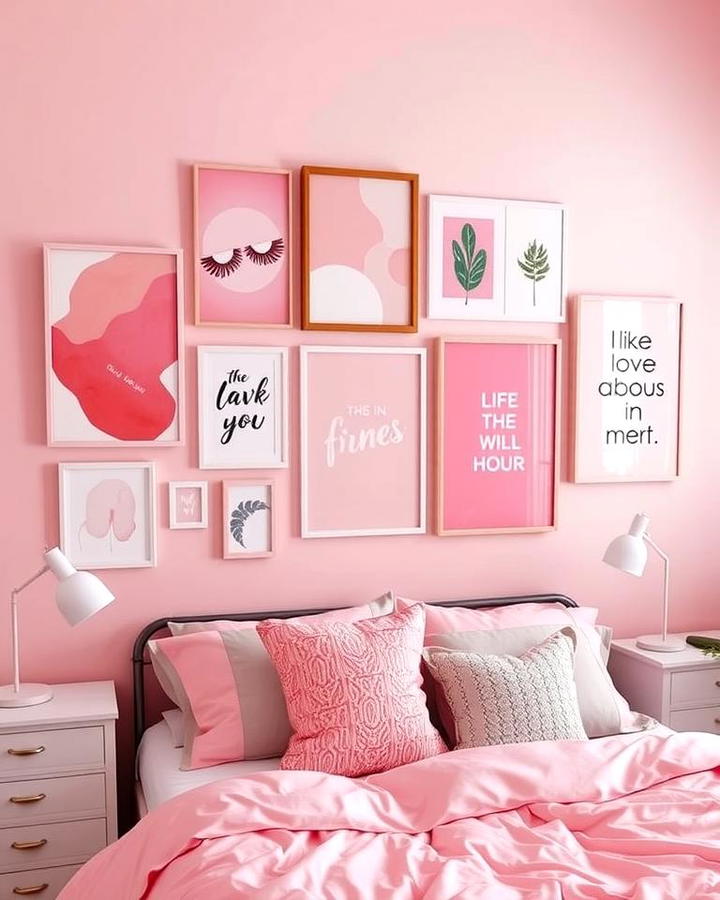 Pink Wall Art Gallery