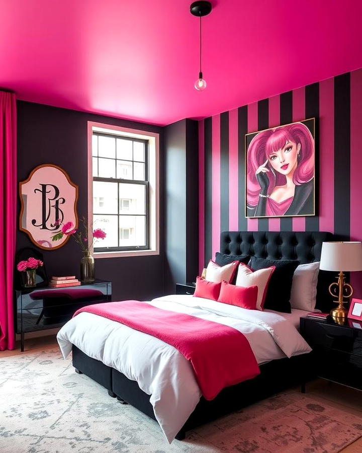 Pink and Black Contrast