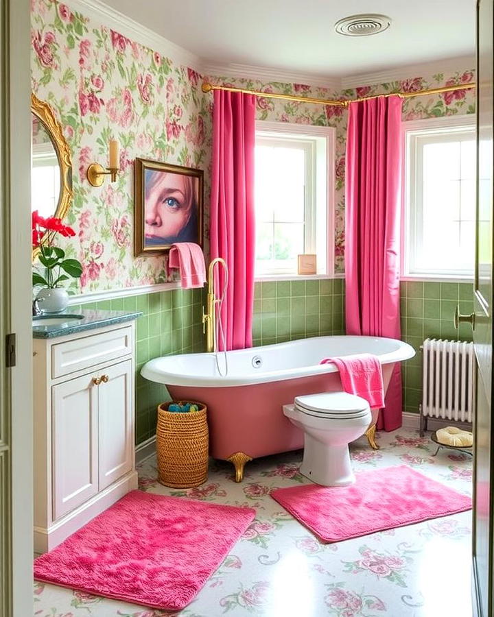 Pink and Green Rugs