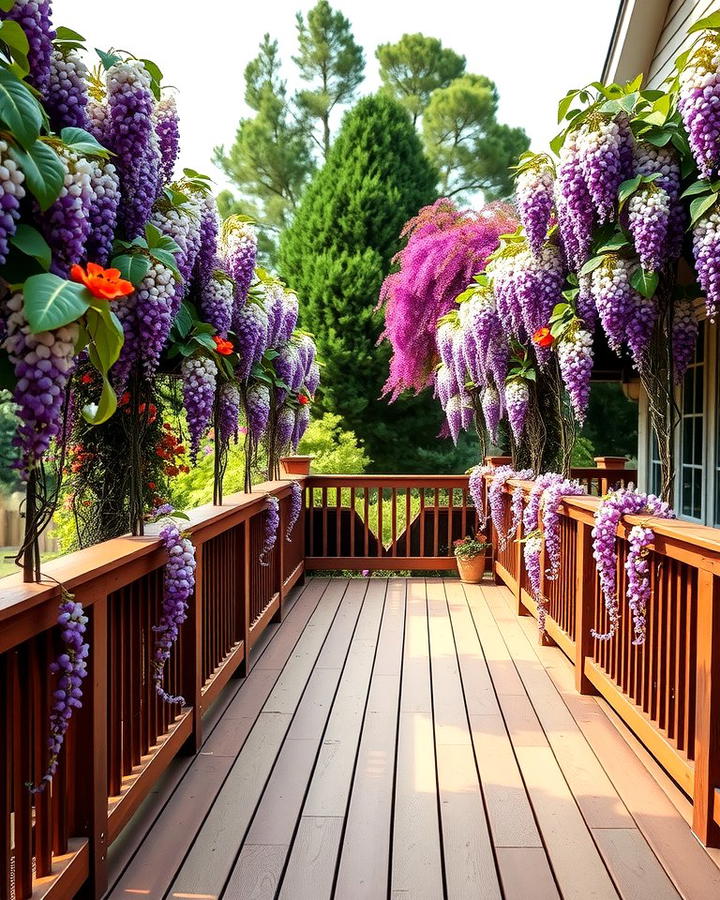 Place Flowering Vines Along Railings