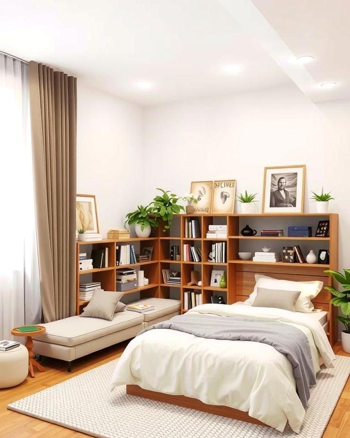 Place a Low Bookshelf as a Room Divider