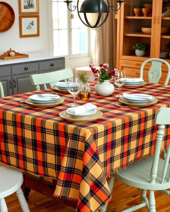 Plaid Tablecloth Elegance