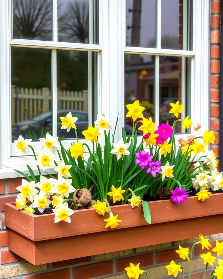 Plant Daffodils in Window Boxes