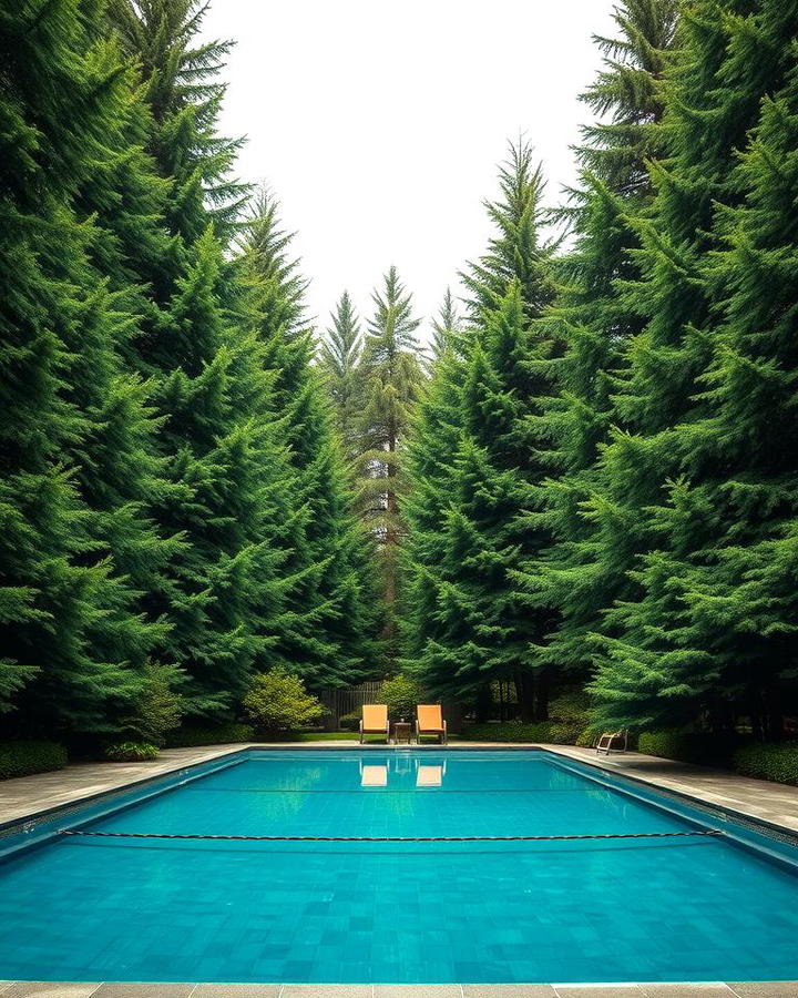 Plant Tall Trees Around the Pool