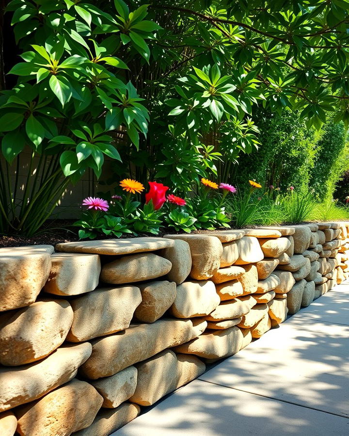 Planted Retaining Wall