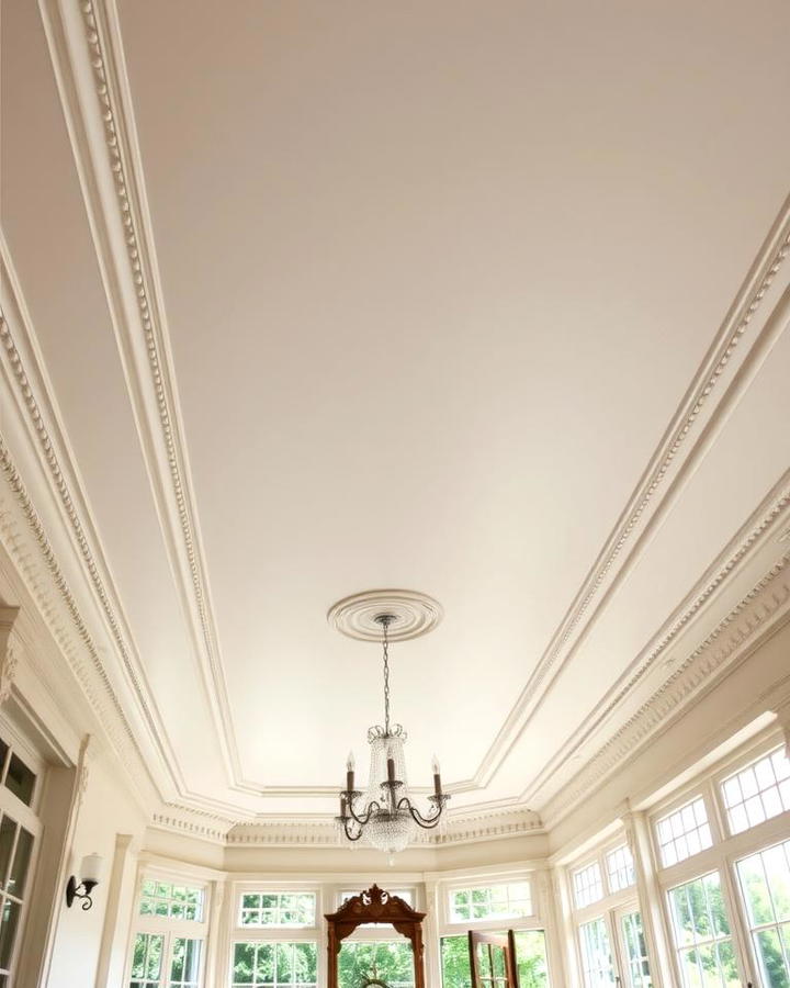 Plaster Ceiling with Moldings