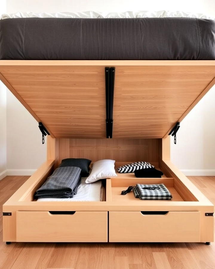 Platform Bed With Built in Storage