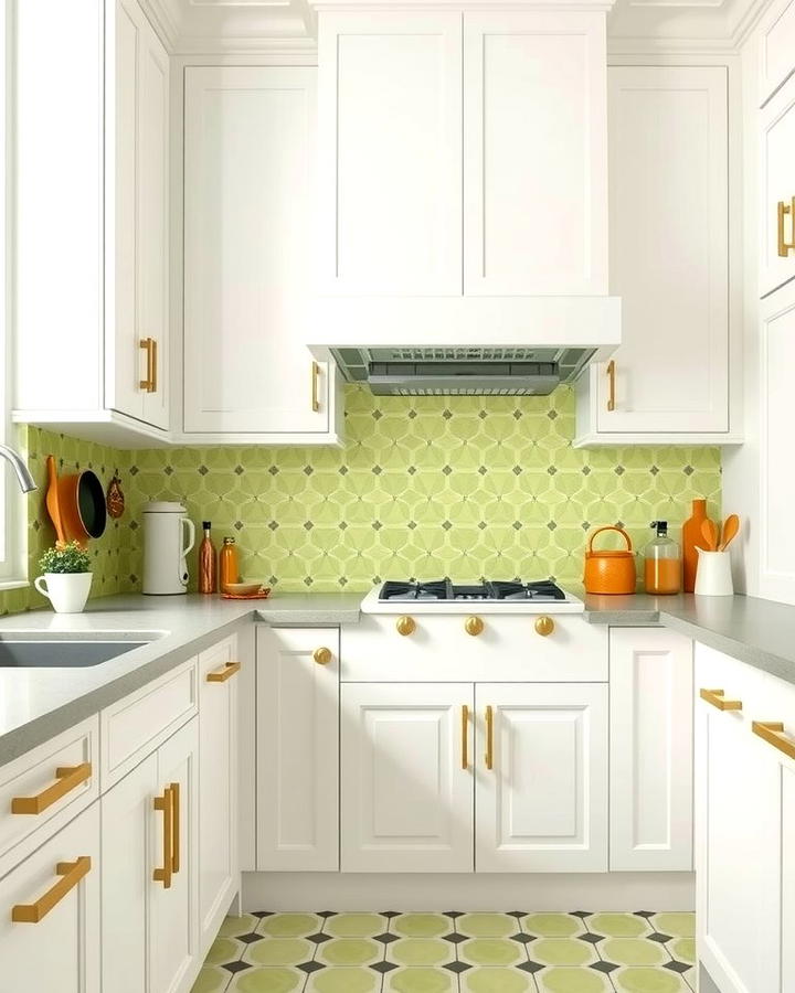 Playful Texture with Celery Green Patterns