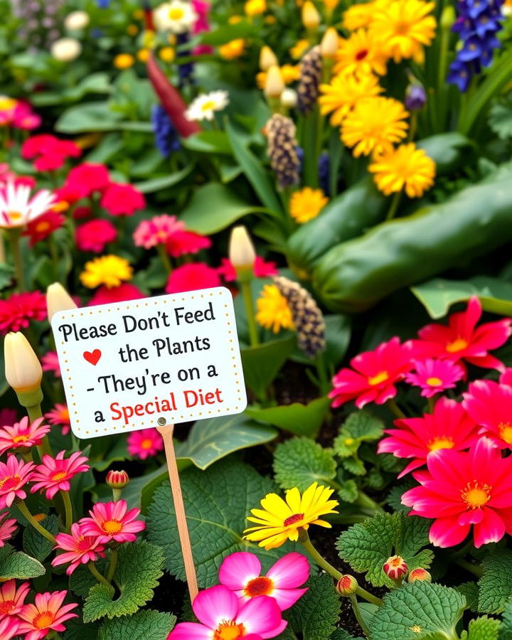 Please Dont Feed the Plants Theyre on a Special Diet