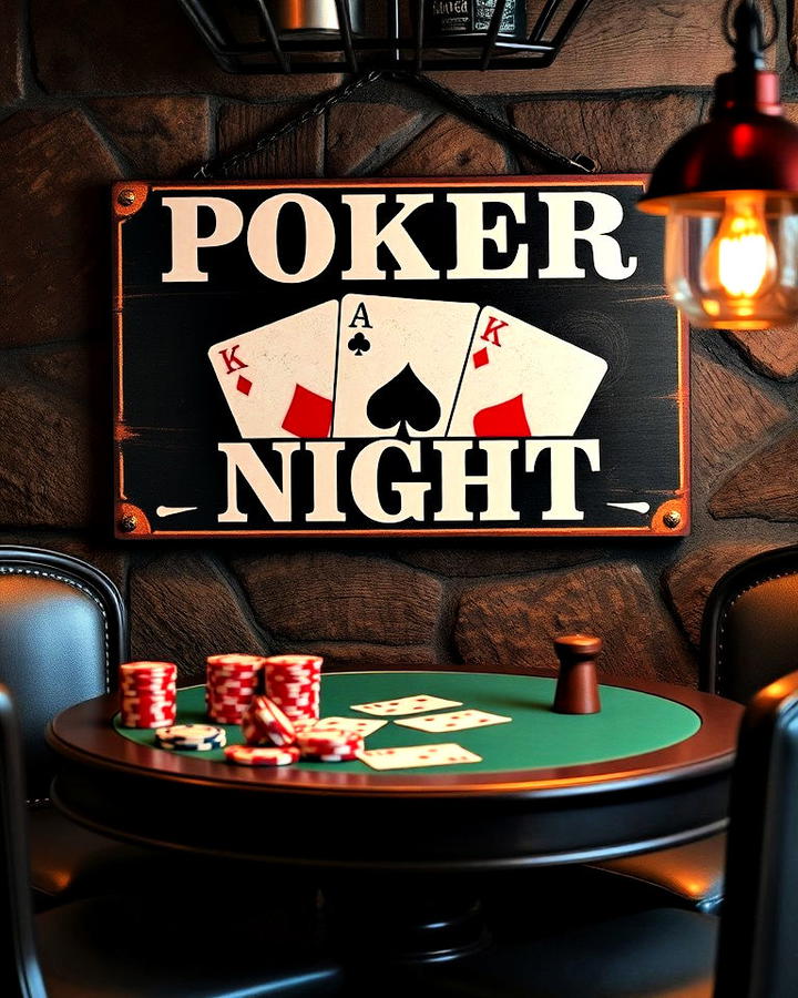 Poker Night Sign