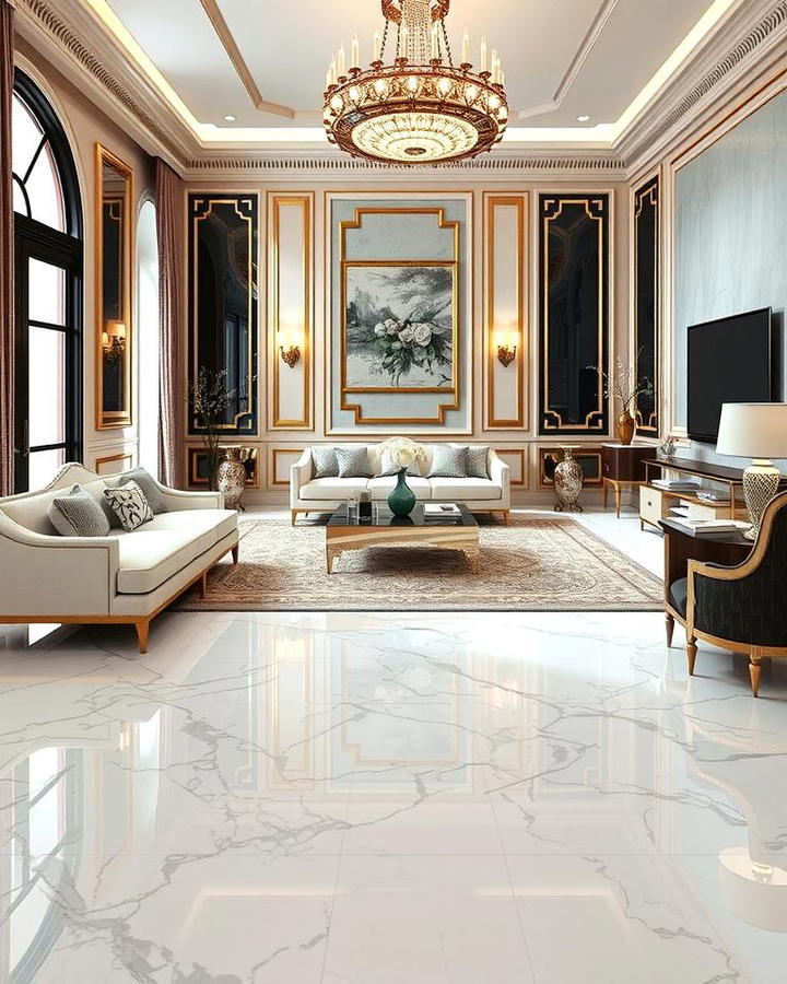 Polished Marble Flooring