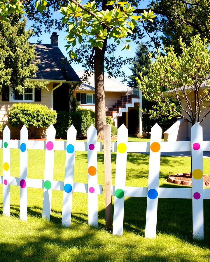 Polka Dot Fence Design