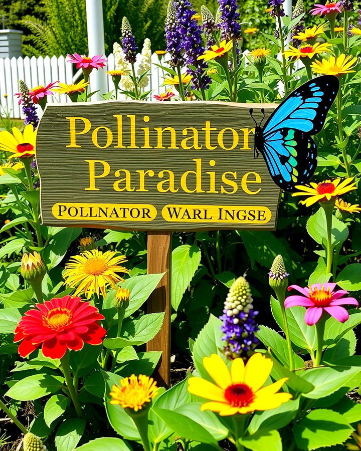 Pollinator Paradise Sign