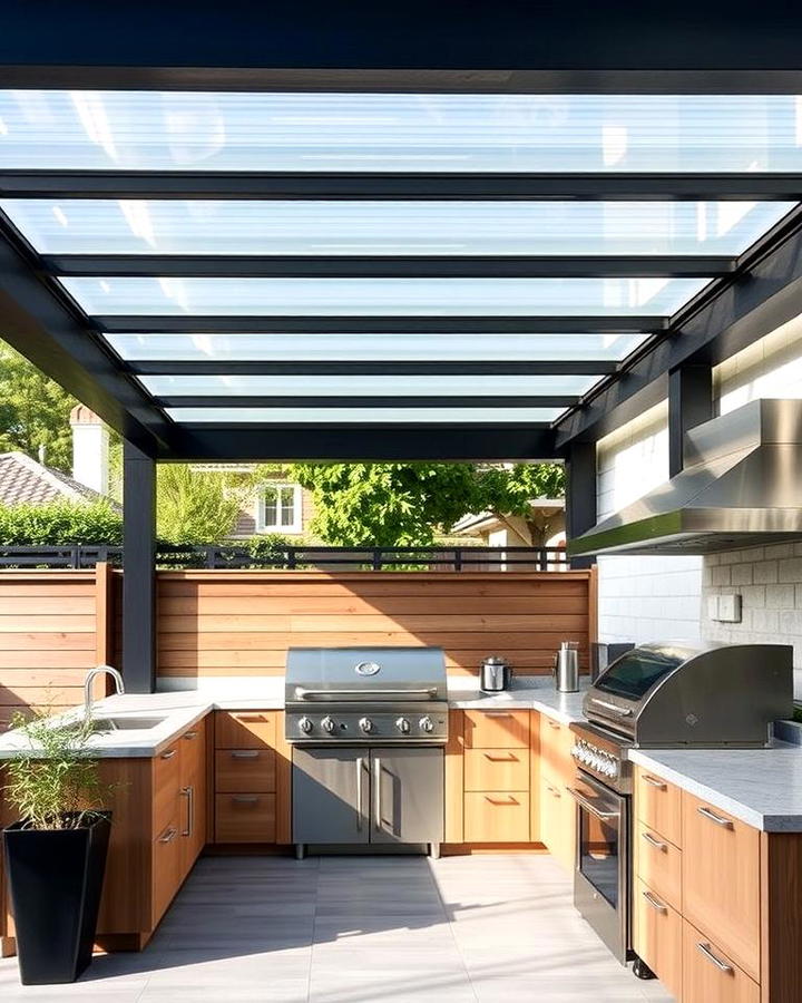 Polycarbonate Roof for Modern Elegance